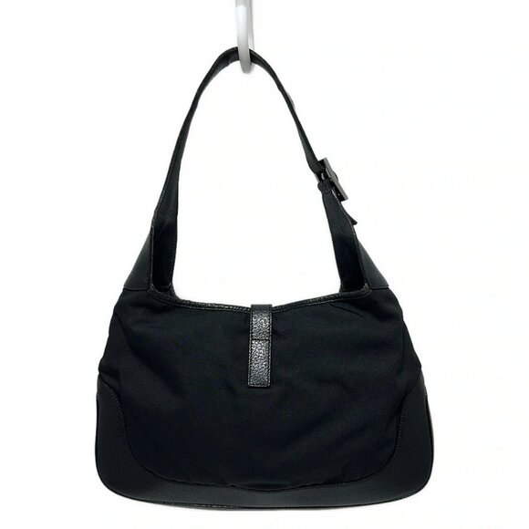 Auth GUCCI Jackie 13306 Black Nylon Leather - Shoulder Bag - Picture 10 of 10